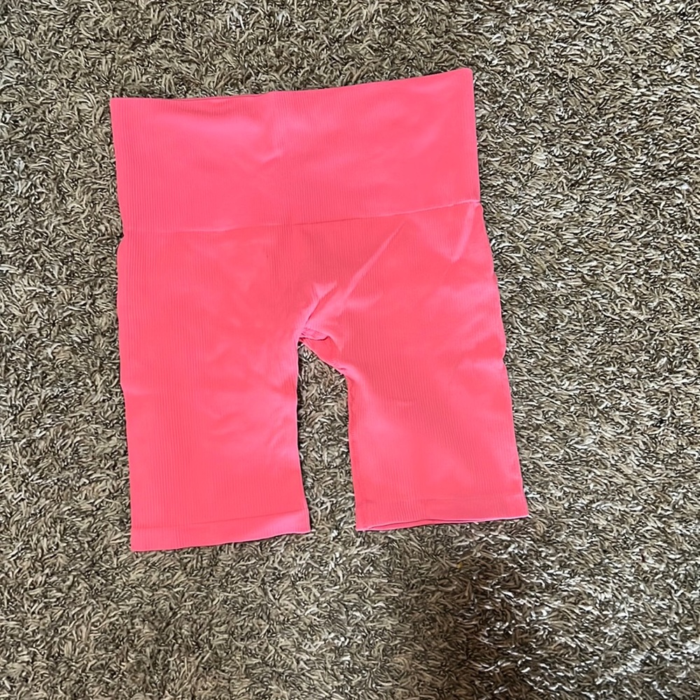 Pink biker shorts